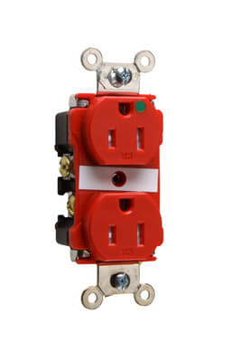 Pass & Seymour / Legrand - P&S TR62HRED TR HOSP RECP 15A 125V
