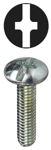 LH Dottie Co - LH Dottie TMC632114 #6-32 x 1-1/4 Inch Zinc Plated Screw Truss Head Phillips/Slotted Machine Screw