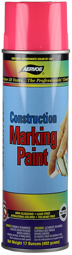 LH Dottie Co - Dottie 249 Fluorescent Pink Construction Marking Paint Aerosol, 20oz (12/case)
