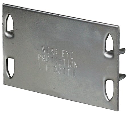 LH Dottie Co - LH Dottie 5050 1-1/2 x 2-3/4 Inch 16 Gauge Steel Utility Pipe Safety Plate