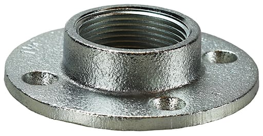 LH Dottie Co - LH Dottie FF50 1/2 Inch Zinc Plated Malleable Iron Floor Flange