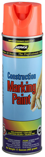 LH Dottie Co - LH Dottie 283 Fluorescent Red/Orange Construction Marking Paint