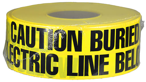 LH Dottie Co - LH Dottie UT7D 3 Inch x 1000 Foot 4 Mil Yellow Underground Tape