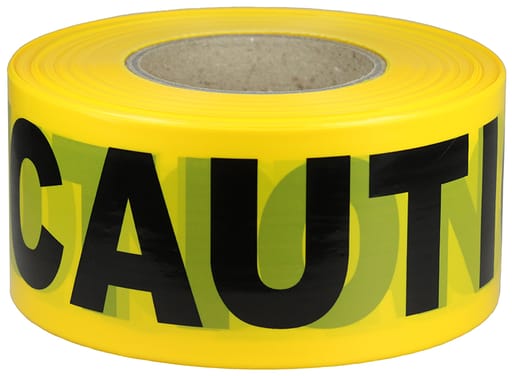 LH Dottie Co - LH Dottie BT5 3 Inch x 1000 Foot 3 Mil Yellow Barricade Tape