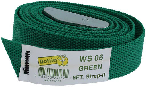 LH Dottie Co - LH Dottie WS06 6 Foot Green Nylon Web Strap