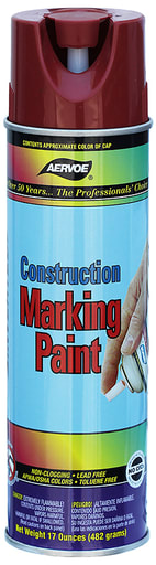 LH Dottie Co - Dottie 256 Red Construction Marking Paint Aerosol, 20oz (12/Case)