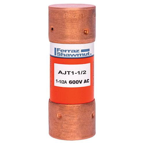 Ferraz Shawmut - Ferraz Shawmut AJT1-1/2 1-1/2 Amp 600 Volt Class J Time Delay Fuse