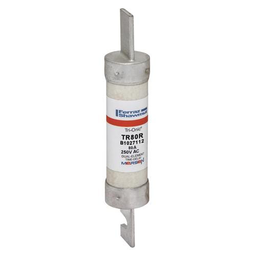Ferraz Shawmut - Mersen TR80-R Class RK5 / Time-Delay TRI-ONIC TR-R Current-Limiting Fuse - 80amp. Rated 250 volts AC / DC