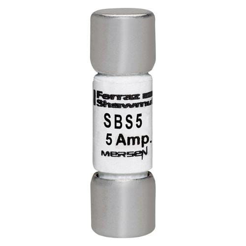 Ferraz Shawmut - Mersen SBS5 13/32 x 1-3/8 Inch 5 Amp 600 Volt Fast Acting Ferrule Fuse