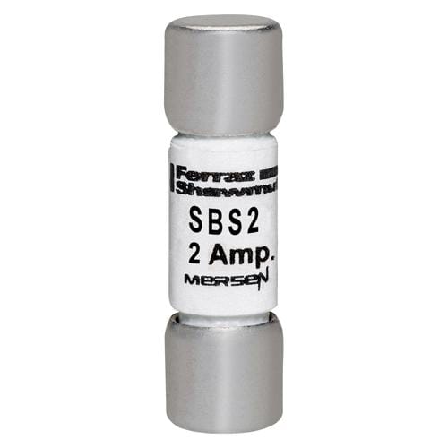 Ferraz Shawmut - Mersen SBS2 13/32 x 1-3/8 Inch 2 Amp 600 Volt Fast Acting Ferrule Fuse