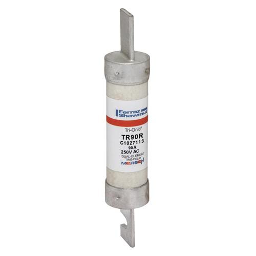 Ferraz Shawmut - Mersen TR90-R Class RK5 / Time-Delay TRI-ONIC TR-R Current-Limiting Fuse - 90amp. Rated 250 volts AC / DC