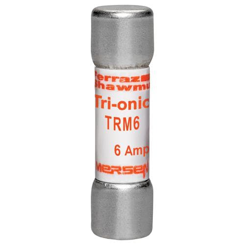 Ferraz Shawmut - Mersen TRM6 Time-Delay TRI-ONIC TRM Midget Fuse -6amp. Rated 250 volts AC