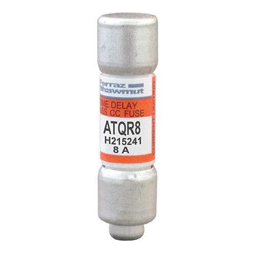 Ferraz Shawmut - Mersen ATQR8 Class CC / Time-Delay ATQR Fuse - 8amp. Rated 600 volts AC / 300 volts DC