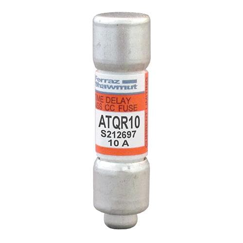 Ferraz Shawmut - Mersen ATQR10 Class CC / Time-Delay ATQR Fuse - 10amp. Rated 600 volts AC / 300 volts DC