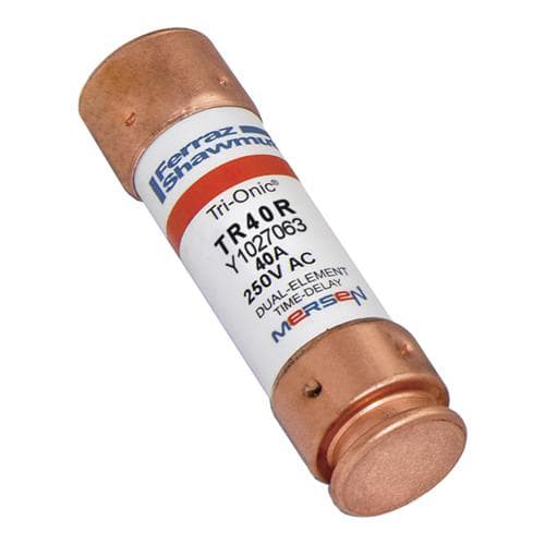 Ferraz Shawmut - Mersen TR40-R Class RK5 / Time-Delay TRI-ONIC TR-R Current-Limiting Fuse - 40amp. Rated 250 volts AC / DC