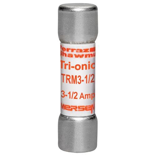 Ferraz Shawmut - Mersen TRM3-1/2 13/32 x 1-1/2 Inch 3-1/2 Amp 250 Volt Time Delay Midget Fuse