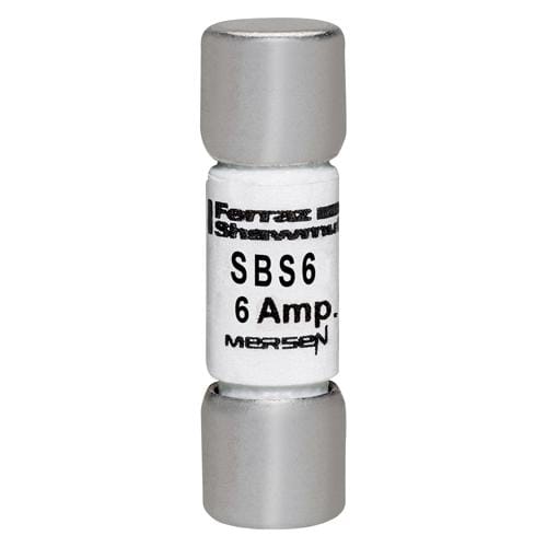 Ferraz Shawmut - Mersen SBS6 13/32 x 1-3/8 Inch 6 Amp 600 Volt Fast Acting Ferrule Fuse