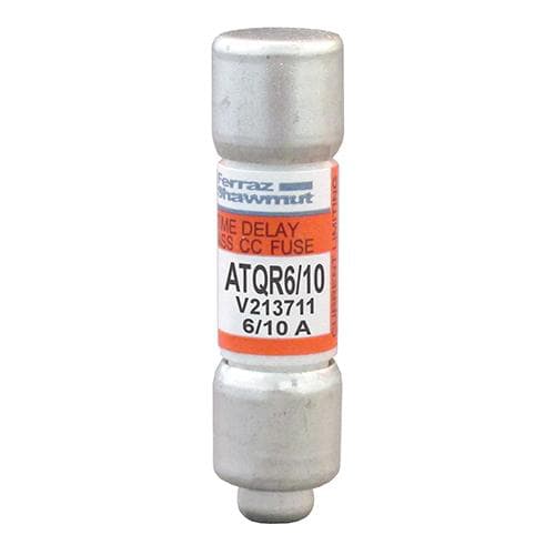 Ferraz Shawmut - Mersen ATQR6/10 Class CC / Time-Delay ATQR Fuse - 6/10amp. Rated 600 volts AC / 300 volts DC