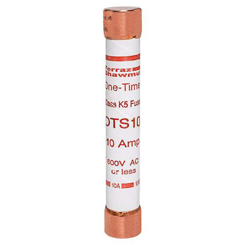 Ferraz Shawmut - Mersen OTS10 13/16 x 5 Inch 10 Amp 600 Volt Class K5 General Purpose Fuse
