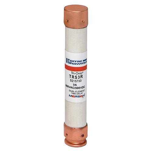 Ferraz Shawmut - Mersen TRS3-R Class RK5 / Time-Delay TRI-ONIC TRS-R Current-Limiting Fuse - 3amp. Rated 600 volts AC / DC