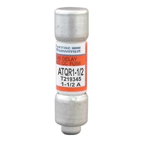 Ferraz Shawmut - Mersen ATQR1-1/2 Class CC / Time-Delay ATQR Fuse - 1-1/2amp. Rated 600 volts AC / 300 volts DC