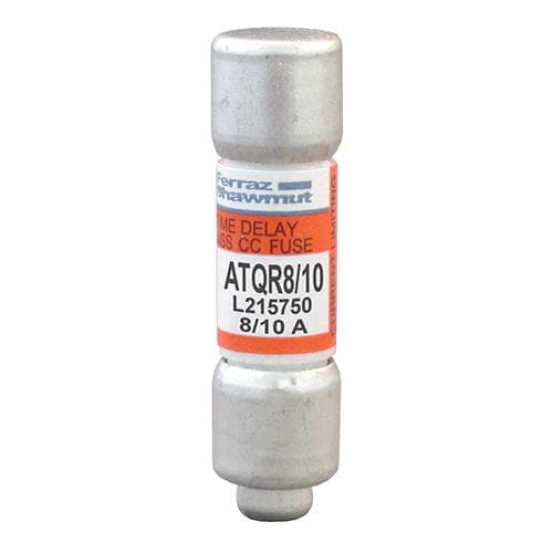 Ferraz Shawmut - Mersen ATQR8/10 Class CC / Time-Delay ATQR Fuse - 8/10amp. Rated 600 volts AC / 300 volts DC