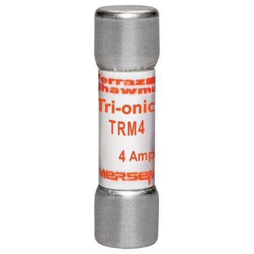 Ferraz Shawmut - Mersen TRM4 Time-Delay TRI-ONIC TRM Midget Fuse -4amp. Rated 250 volts AC