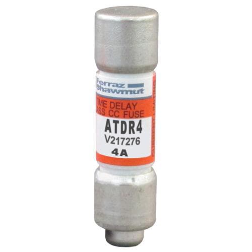 Ferraz Shawmut - Mersen ATDR4 Class CC / Time Delay Amp-Trap 2000 ATDR Fuse - 4amp. (AC: 600VAC, 200kA I.R. DC: 300VDC, 100kA I.R.)
