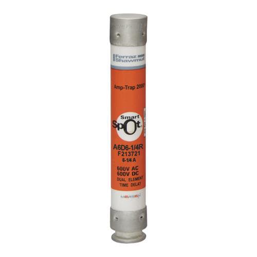 Ferraz Shawmut - Mersen A6D6-1/4R 6-1/4 Amp 600 Volt Class RK1 Time Delay Fuse