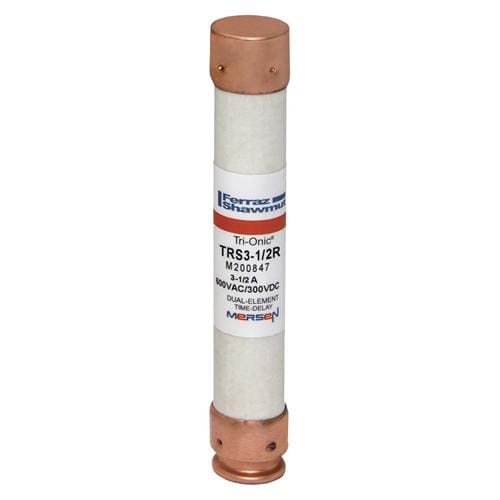 Ferraz Shawmut - Ferraz Shawmut TRS3-1/2R 13/16 x 5 Inch 3-1/2 Amp 600 Volt Class RK5 Current Limiting Time Delay Fuse