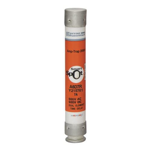 Ferraz Shawmut - Mersen A6D7-R Class RK1 / Time-Delay Amp-Trap 2000 SmartSpot A6D-R Fuse - 7amp. Rated 600 volts AC / DC