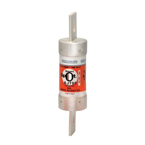 Ferraz Shawmut - Mersen AJT90 Class J - Time Delay Amp-Trap 2000 SmartSpot AJT Fuse - 90amp. Rated 600 volts AC, 500 volts DC