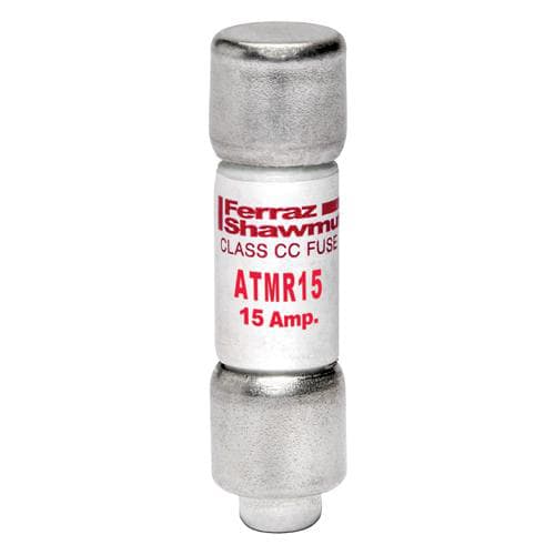 Ferraz Shawmut - Mersen ATMR15 Class CC / Fast-Acting Amp-Trap ATMR Fuse - 15amp. Rated 600 volts AC / DC