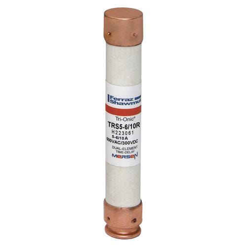 Ferraz Shawmut - Mersen TRS5-6/10R 13/16 x 5 Inch 5-6/10 Amp 600 Volt Class RK5 Current Limiting Time Delay Fuse