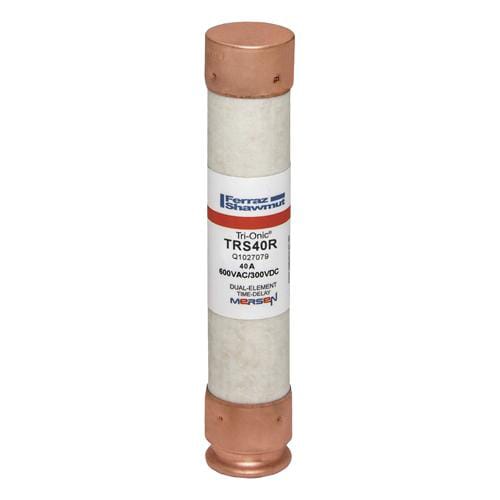 Ferraz Shawmut - Mersen TRS40-R Class RK5 / Time-Delay TRI-ONIC TRS-R Current-Limiting Fuse - 40amp. Rated 600 volts AC / 300 volts DC