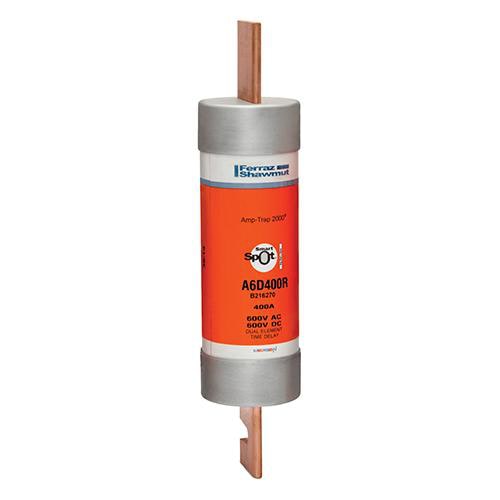 Ferraz Shawmut - Mersen A6D400-R Class RK1 / Time-Delay Amp-Trap 2000 SmartSpot A6D-R Fuse - 400amp. Rated 600 volts AC / DC