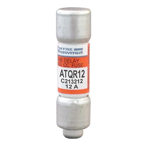 Ferraz Shawmut - Mersen ATQR12 Class CC / Time-Delay ATQR Fuse - 12amp. Rated 600 volts AC / 300 volts DC