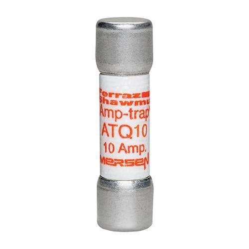 Ferraz Shawmut - Mersen ATQ10 Time-Delay Amp-Trap ATQ Midget Fuse - 10amp. Rated 500 volts AC