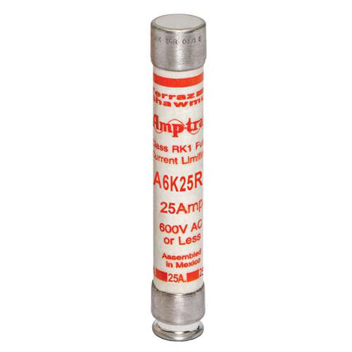 Ferraz Shawmut - Mersen A6K25R 25 Amp 600 Volt Class RK1 Fast Acting Fuse
