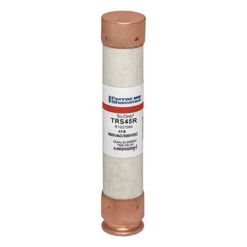 Ferraz Shawmut - Mersen TRS45-R Class RK5 / Time-Delay TRI-ONIC TRS-R Current-Limiting Fuse - 45amp. Rated 600 volts AC / 300 volts DC