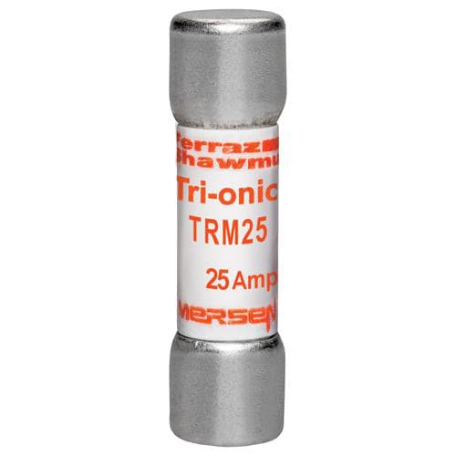 Ferraz Shawmut - Mersen TRM25 13/32 x 1-1/2 Inch 25 Amp 250 Volt Time Delay Midget Fuse