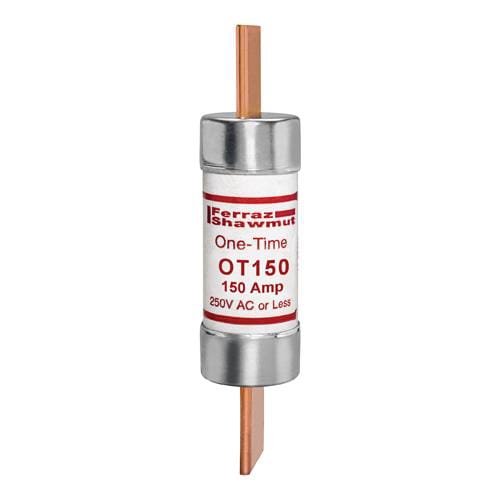 Ferraz Shawmut - Mersen OT150 Class K5 / One-Time General Purpose Fuse - 150amp. Rated 250 volts AC / DC