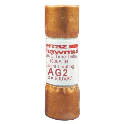Ferraz Shawmut - Mersen AG2 2 Amp 600 VAC Class G Fuse Power Fuse