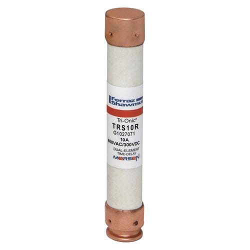 Ferraz Shawmut - Mersen TRS10-R Class RK5 / Time-Delay TRI-ONIC TRS-R Current-Limiting Fuse - 10amp. Rated 600 volts AC / DC