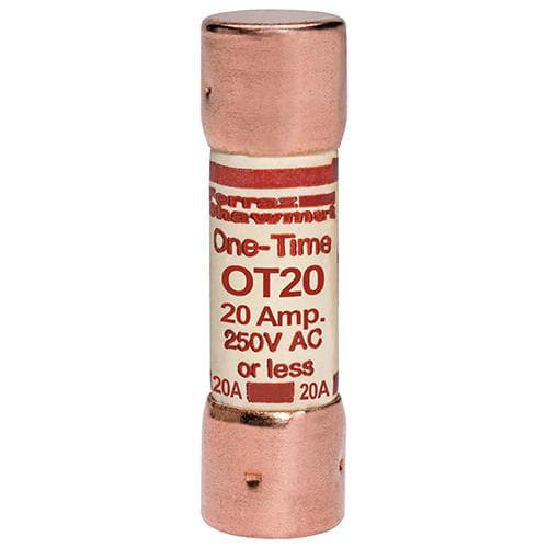 Ferraz Shawmut - Mersen OT20 Class K5 / One-Time General Purpose Fuse - 20amp. Rated 250 volts AC / DC