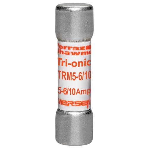 Ferraz Shawmut - Mersen TRM5-6/10 Tri-Onic 1/10 Amp 250 Volt Time Delay Midget Fuse