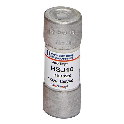Ferraz Shawmut - Mersen HSJ10 10 Amp 600 VAC 500 VDC Class J High Speed Fuse