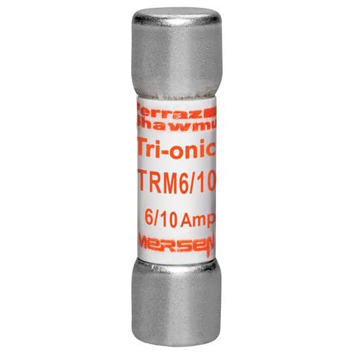 Ferraz Shawmut - Mersen TRM6/10 Time-Delay TRI-ONIC TRM Midget Fuse -6/10amp. Rated 250 volts AC