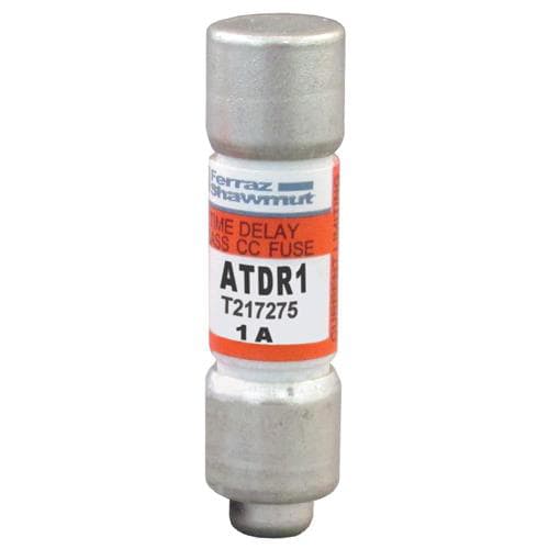 Ferraz Shawmut - Mersen ATDR1 Class CC / Time Delay Amp-Trap 2000 ATDR Fuse - 1amp. (AC: 600VAC, 200kA I.R. DC: 300VDC, 100kA I.R.)