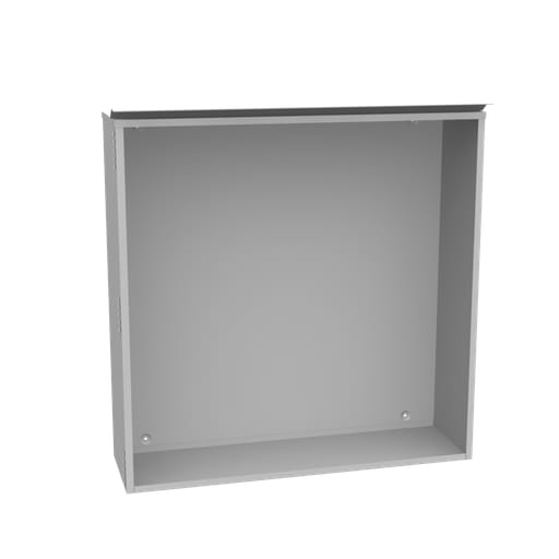 Milbank Mfg. Co - Milbank 484814-CT3R-SP1 48x14X48 Hinge Cover Type 3R UL Listed Steel No Knockouts ANSI 61 Gray Special Drip Shield Installed Lift Off Hinges Padlocking Handle Back Panel Weld Studs Mounting Emboss Hol